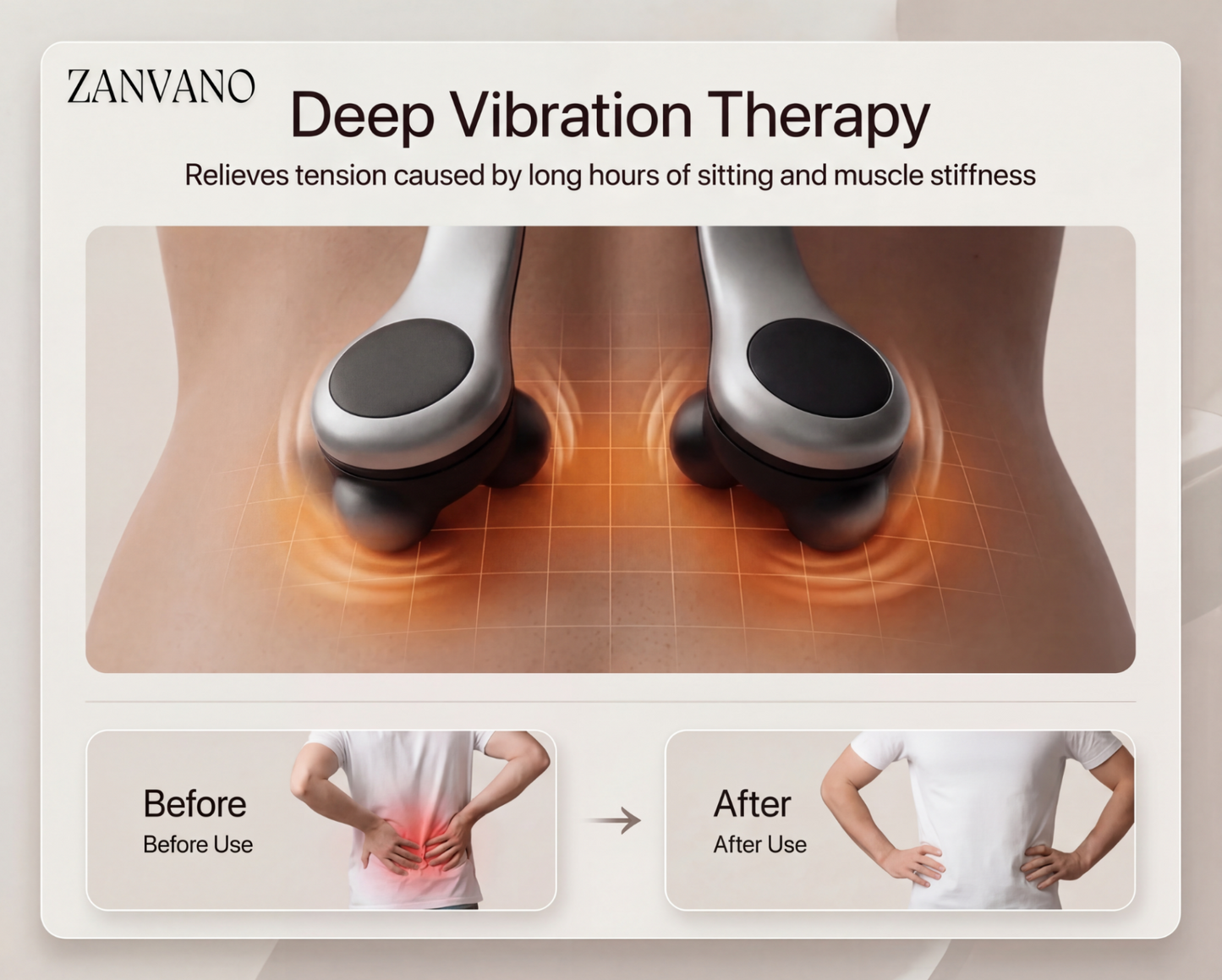 ZanVano™ Heat Therapy back massager pillow